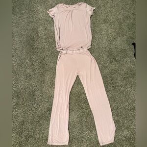 Soft Light Pink Nursing Loungewear Set